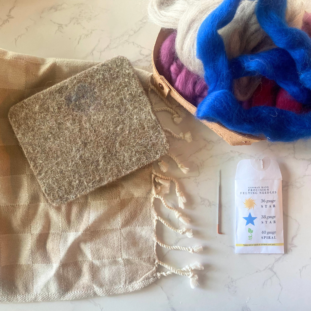 Mindful Mending - Needle Felting Tea Towel – Grow Creative Studio
