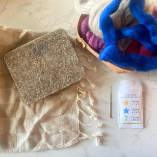 Mindful Mending - Needle Felting Tea Towel