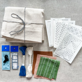 Mindful Visible Mending - Sashiko Tote Bag