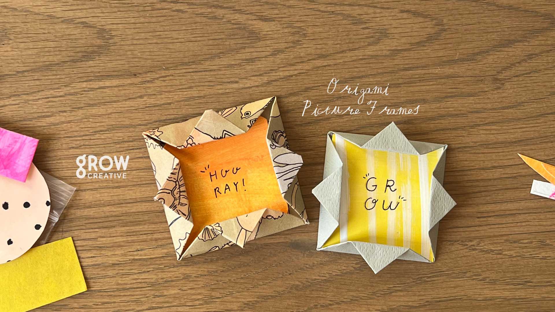 Simple Creativity : Beautiful Origami Picture Frames – Grow Creative Studio