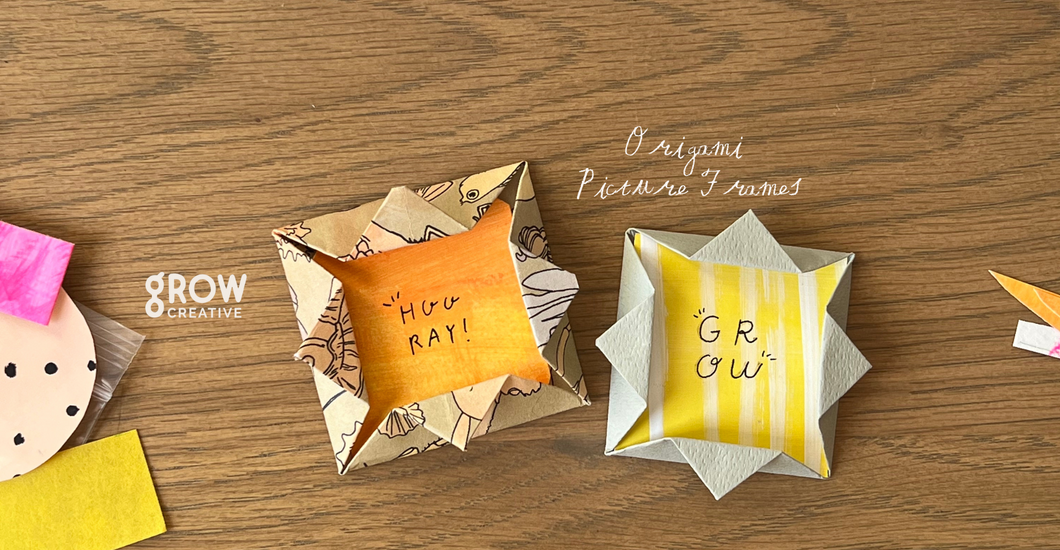 Simple Creativity : Beautiful Origami Picture Frames – Grow Creative Studio
