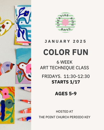 Creative Kids Club Perdido - 6-Week Art Workshop - Ages 5-9