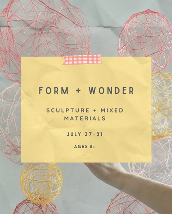 Sculpture and Mixed Media Camp July 27-31