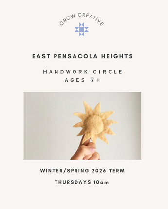 Winter/Spring 2026 Handwork Class Ages 7+ in East Pensacola Heights