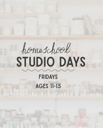 NEW Homeschool Learning Studio Days for Ages 11-15